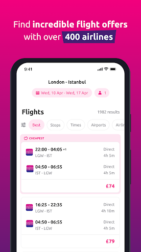 lastminute.com: holiday travel ekran görüntüsü