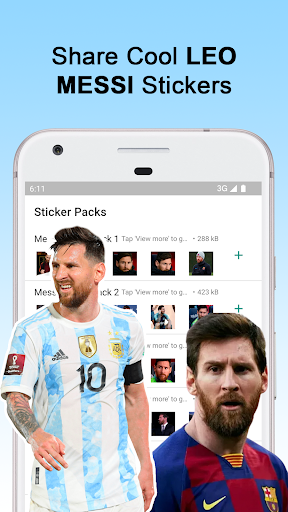Messi Stickers - Leo Messi ekran görüntüsü