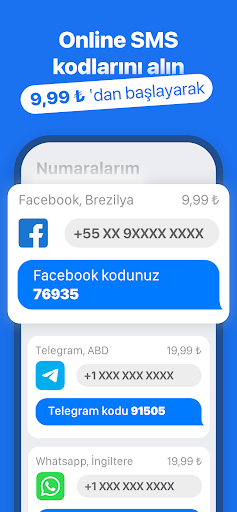 SMS Virtual - SMS almak ekran görüntüsü