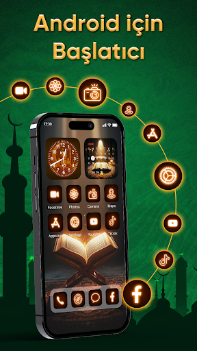 Başlatıcı OS: Tema ve Widget ekran görüntüsü