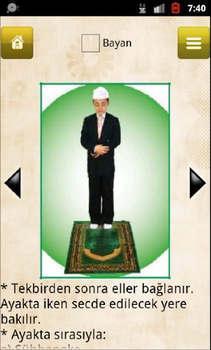 Namaz ve Türkçesi ekran görüntüsü