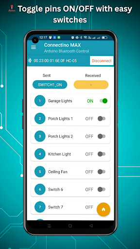 Connectino: Arduino Bluetooth ekran görüntüsü