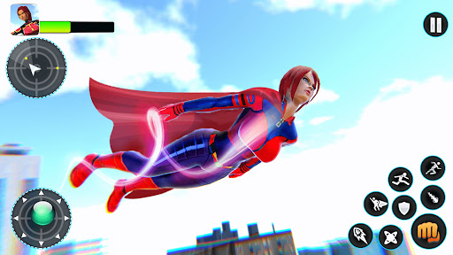 Flying Hero - Superhero Games ekran görüntüsü