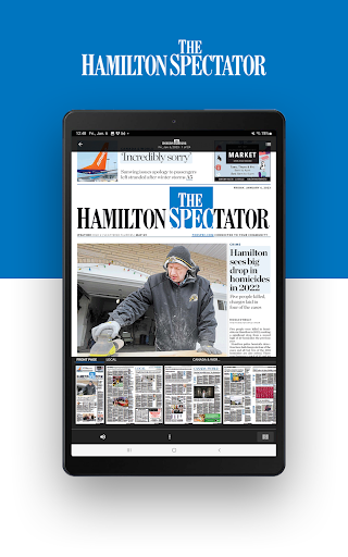 Hamilton Spectator ePaper ekran görüntüsü