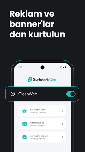 Surfshark: Güvenli VPN hizmeti ekran görüntüsü