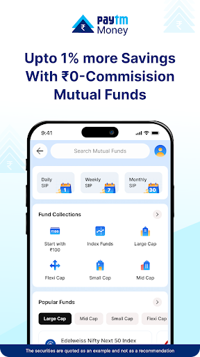 Paytm Money Stocks, MF, IPO ekran görüntüsü
