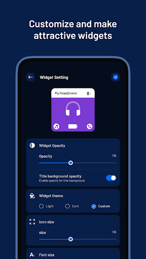 Bluetooth Device Widget Maker ekran görüntüsü