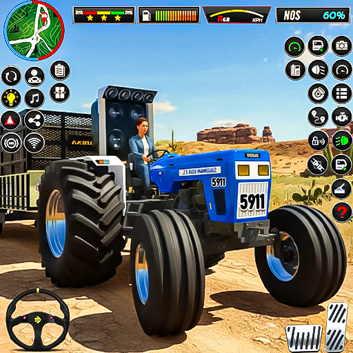 Real Tractor Driving:Tochan 3D