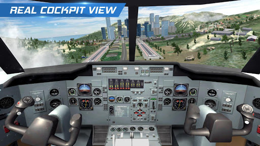 Uçak Uçuş Pilotu Simülatörü ekran görüntüsü