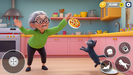 Grandma VS Bad Cat Simulator ekran görüntüsü