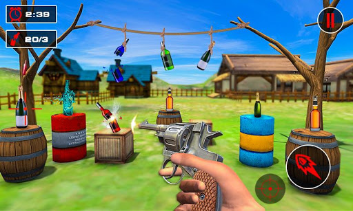 Bottle Shooter Games Gun Range ekran görüntüsü