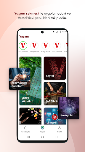 Vestel Akıllı Yaşam ekran görüntüsü