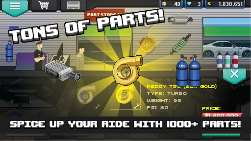 Pixel Car Racer ekran görüntüsü