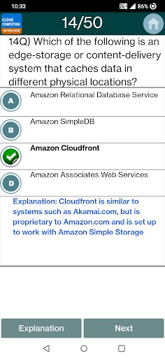 Cloud Computing Quiz ekran görüntüsü