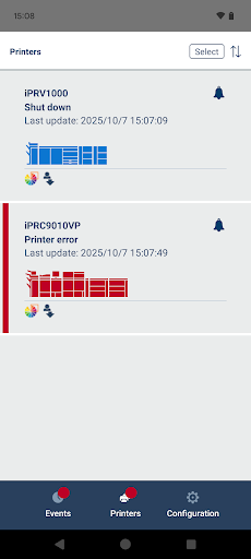 PRISMAremote Monitoring ekran görüntüsü