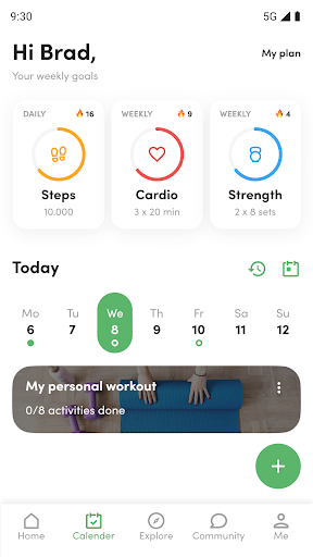 Lopik Fit Training Hub ekran görüntüsü