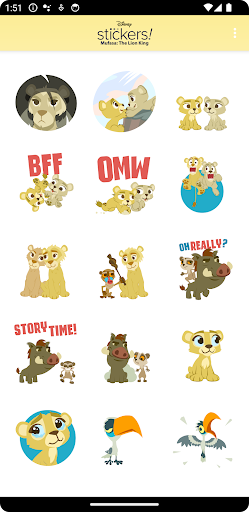 Mufasa: The Lion King Stickers ekran görüntüsü