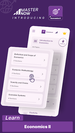 Economics II - MasterNow ekran görüntüsü