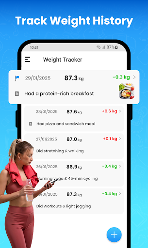 Weight Tracker for Weight Loss ekran görüntüsü