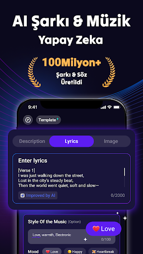 RythmixAI Şarkı Yapma Programı ekran görüntüsü