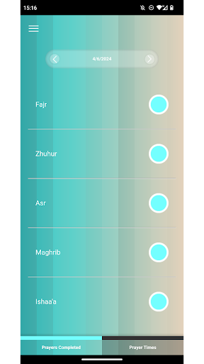 Prayer Tracker ekran görüntüsü