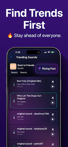 Tk Trends - Viral Sounds Hooks ekran görüntüsü