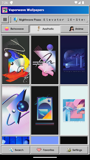 Vaporwave Wallpapers & Radio ekran görüntüsü