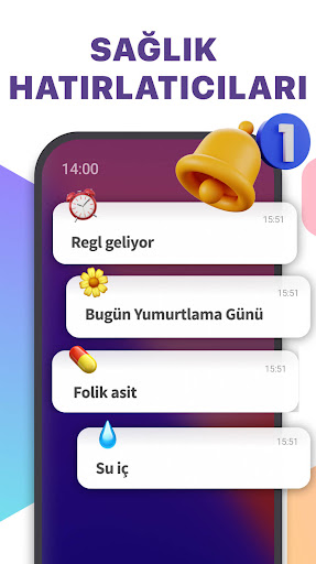 Adet Takvimi, Ovülasyon Takibi ekran görüntüsü