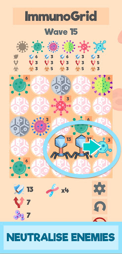 ImmunoGrid Puzzle Battle War ekran görüntüsü