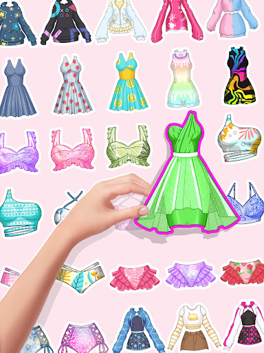 Kendin Yap Çıkartma Doll Oyunu ekran görüntüsü