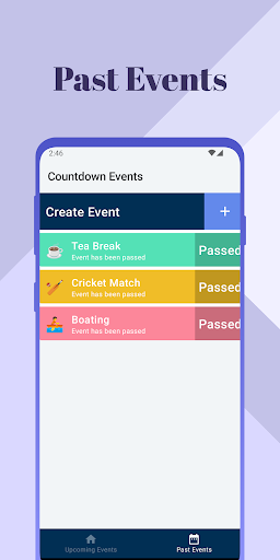 Event Tracker - Countdown Time ekran görüntüsü