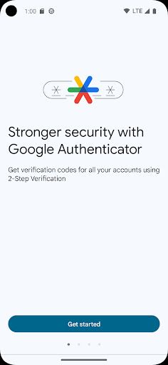 Google Authenticator ekran görüntüsü