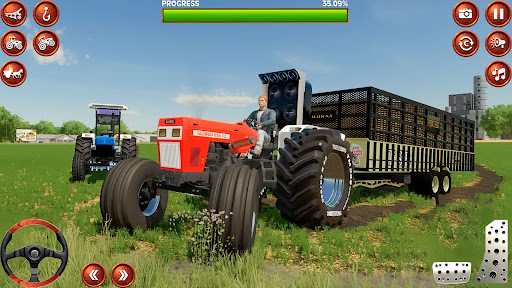 Indian Tractor Tochan Game 3d ekran görüntüsü