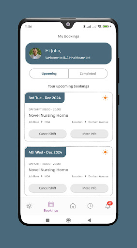 INA Healthcare App ekran görüntüsü