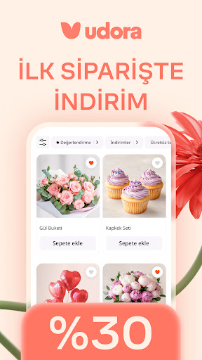 Udora: Hediye, Çiçek teslimi ekran görüntüsü