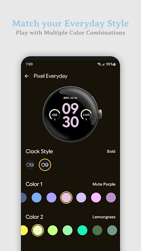 Pixel Everyday Watch Face ekran görüntüsü