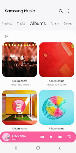 Samsung Music ekran görüntüsü