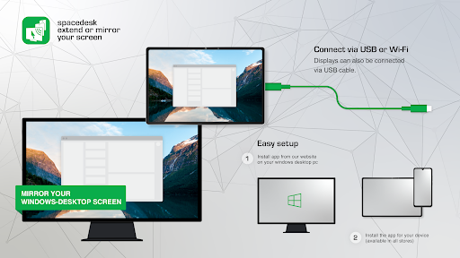 spacedesk - USB Display for PC ekran görüntüsü