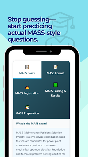 MASS Practice Test ekran görüntüsü