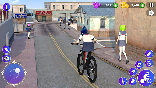 High School Love Sim Life Game ekran görüntüsü