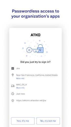Okta Verify ekran görüntüsü