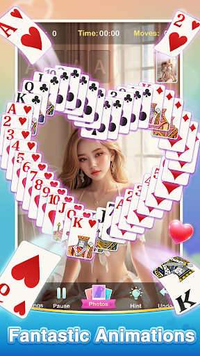 Solitaire Girls: Card Games ekran görüntüsü