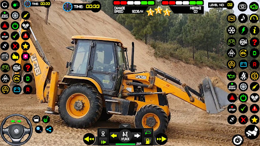 Jcb ekskavatör buldozer oyunu ekran görüntüsü