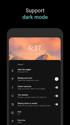 Dijital Saat Widget'ı ekran görüntüsü
