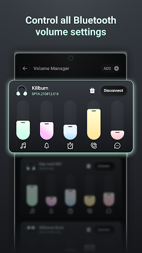 Bluetooth volume controller ekran görüntüsü