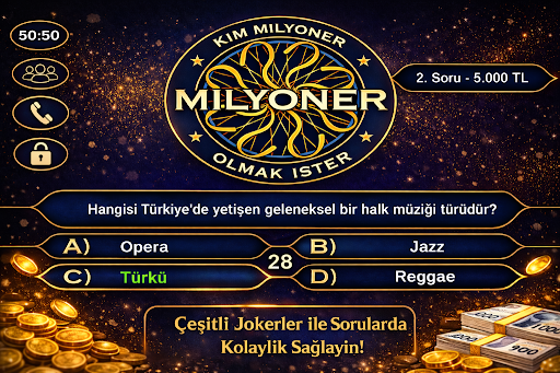 Kim milyoner olmak ister? ekran görüntüsü