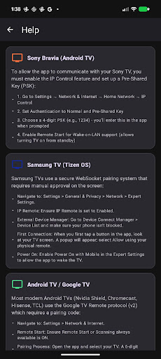 TV Uzaktan Kumanda: Samsung LG ekran görüntüsü