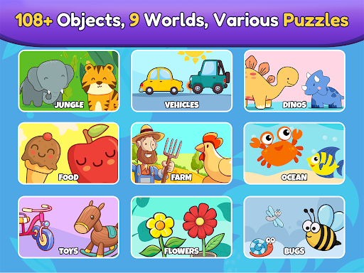 Baby Puzzle Games for Toddlers ekran görüntüsü