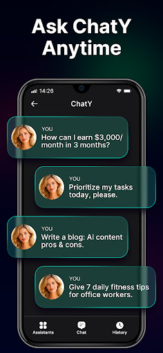 ChatY - AI Chat Bot Assistant ekran görüntüsü