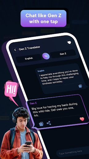 English GenZ Emoji Translator ekran görüntüsü